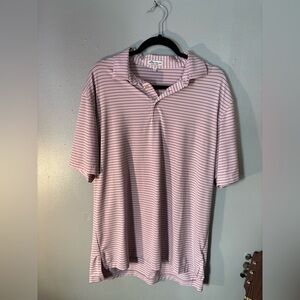 Striped Pink Peter Millar Trump National Charlotte Polo